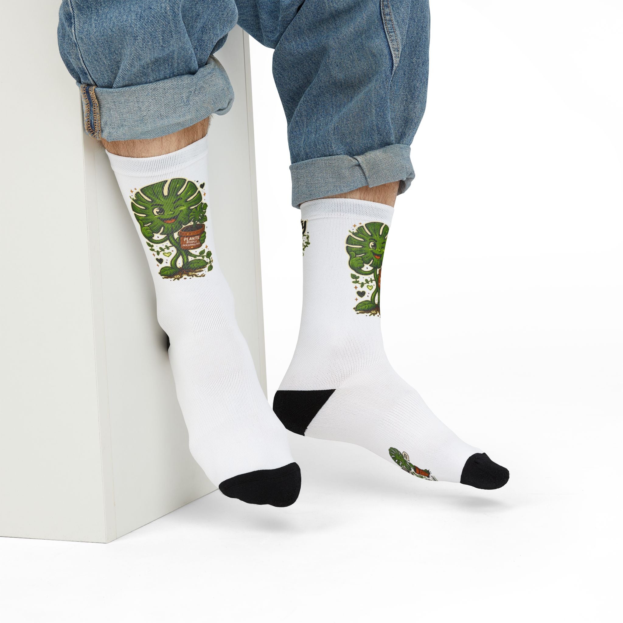 Monstera Mascot Socks